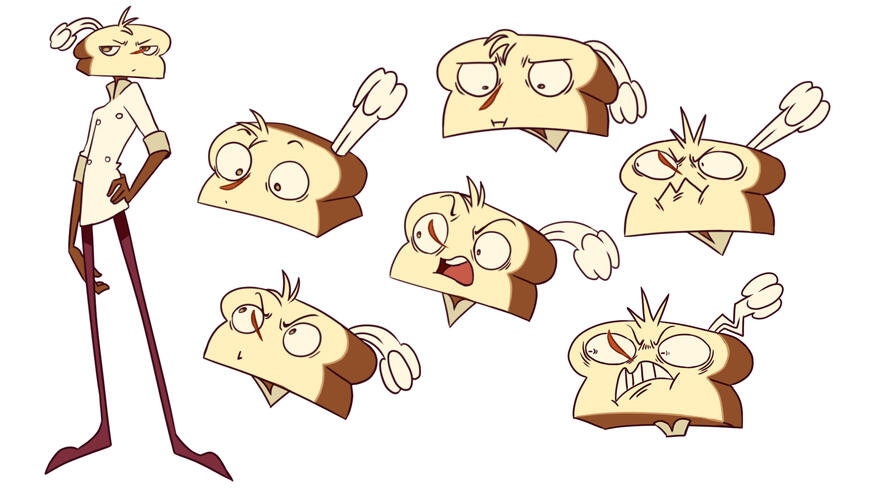 Character Expressions - Breadman