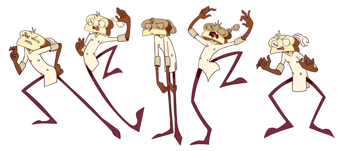 Character Poses - Breadman